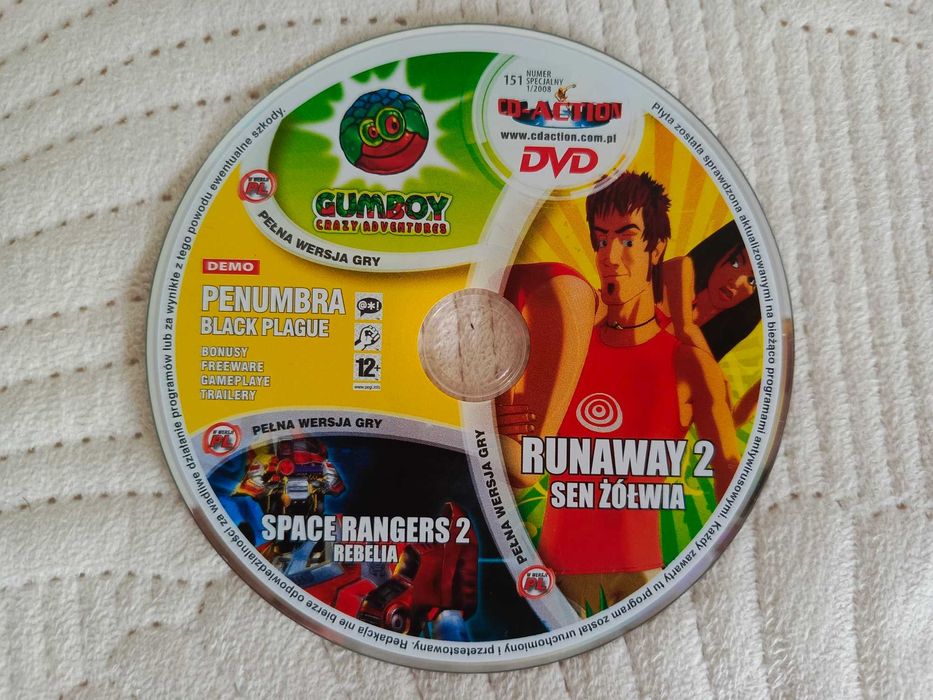 Runaway 2: Sen Żółwia / Gumboy / Space Ranger 2: Rebelia PC