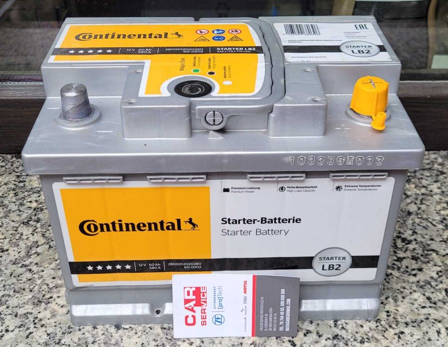 Akumulator Nowy Continental 60Ah 580A