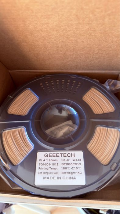 PLA Geeetech Preto Azul Wood