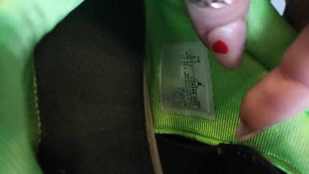 Męskie buty do koszykówki Nike Air Jordan Point lane Czarne Zielone Sz
