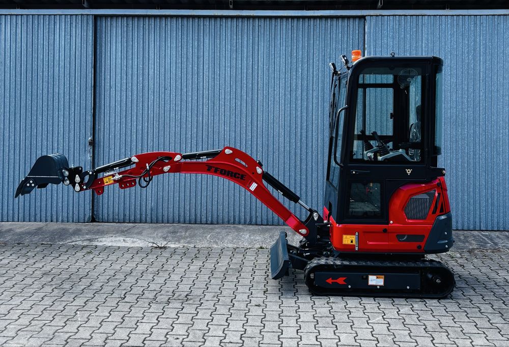 2026! NOWA Minikoparka TFORCE T18 1800kg FULL WYPOSAŻENIE MOCNA 25KM DIESEL 3-Cylindry