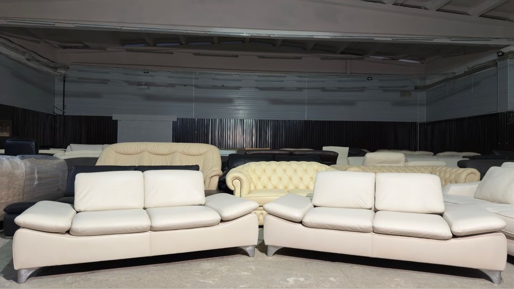 Шкіряний не розкладний комплект. Кожаный не раскладной диван