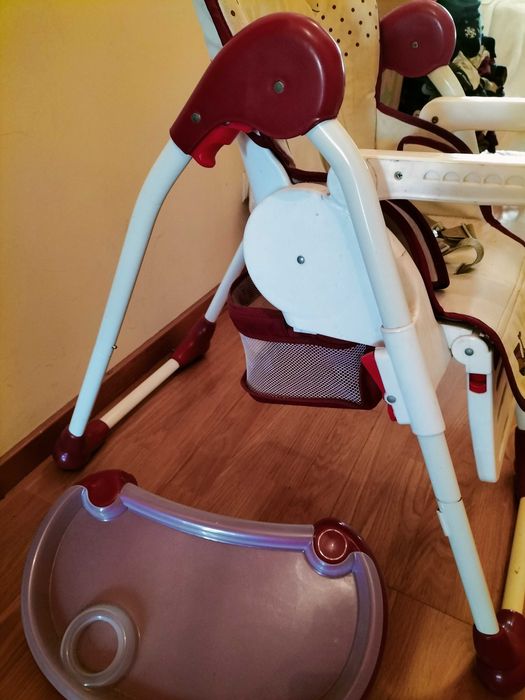 Cadeira papa reclinável e altura regulável