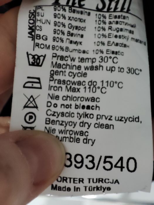 Czarna bluza tunika komin rozmiar uniwersalny