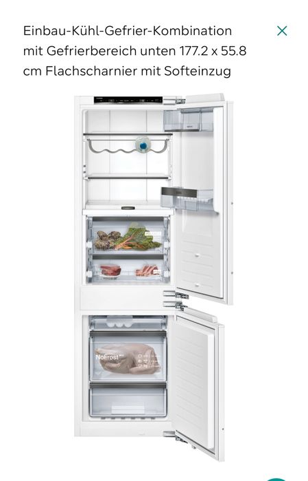 Холодильник Siemens KI86FSDE0 вбудований