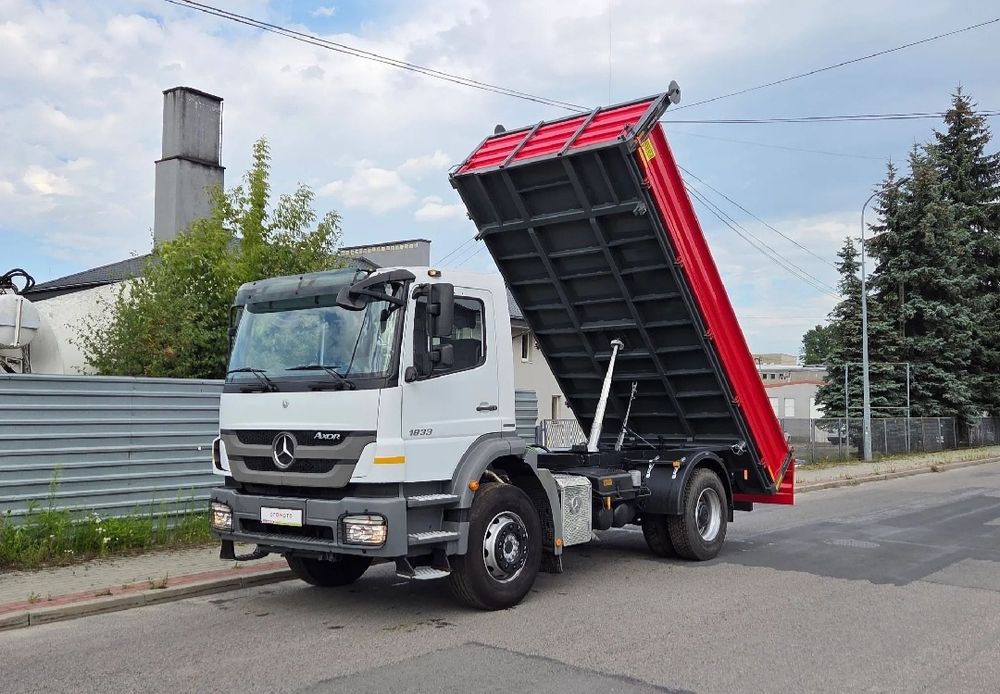 Mercedes AXOR 1833 330KM Klima NOWY Kiper 3 str Krótki Rozstaw 3.60m Zwolnice Blokada Hak do Przyczepy Zaczep EURO 5