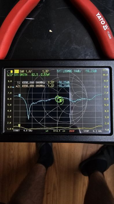 Антена Clover LHCP / Конюшина ліва 4.9-6.2 GHz