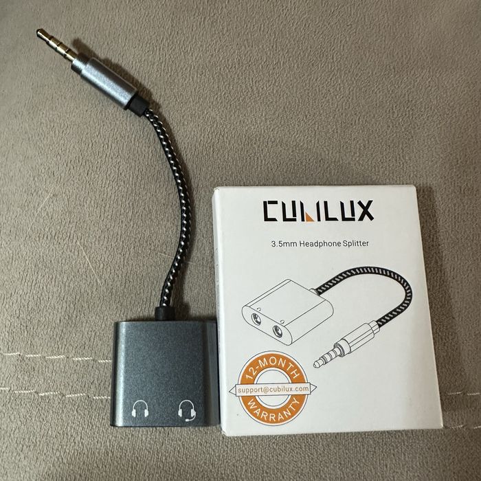 Розгалужувач для навушників Cubilux 3,5 мм