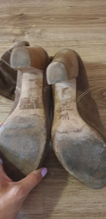 Botki zimowe brązowe