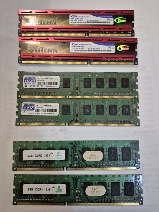 Продам Процесор Ryzen 5 2600.  DDR 3  4х2гб.