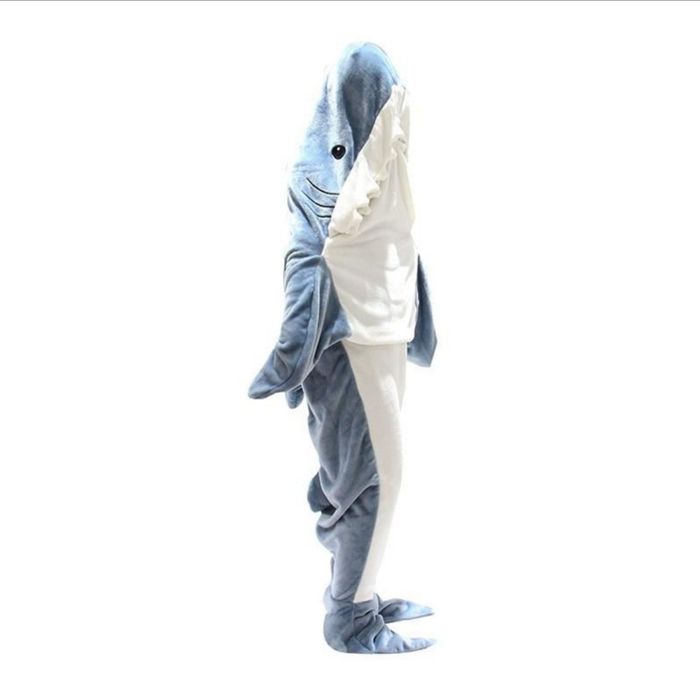 Фланелевое одеяло, спальний мішок Акула (Shark) для дітей