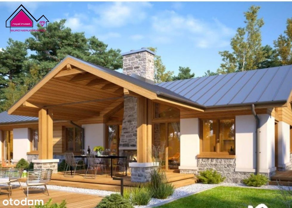 Dom przy lesie,  działka 2173 m², blisko jeziora