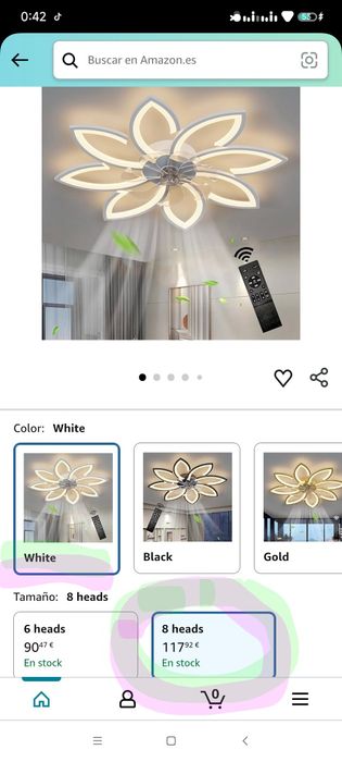 Led de teto com ventoinha girissimo