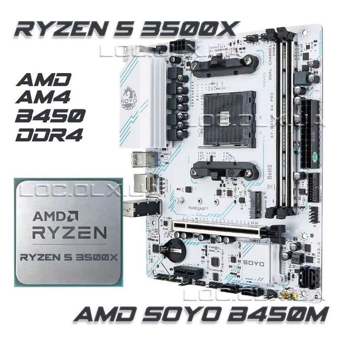 Игровой комплект Ryzen 5 3500X SOYO B450M DDR4 амд amd райзен 5 am4