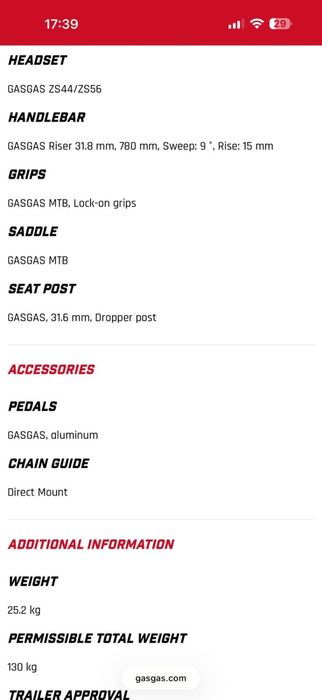 Gasgas TRA FE como nova