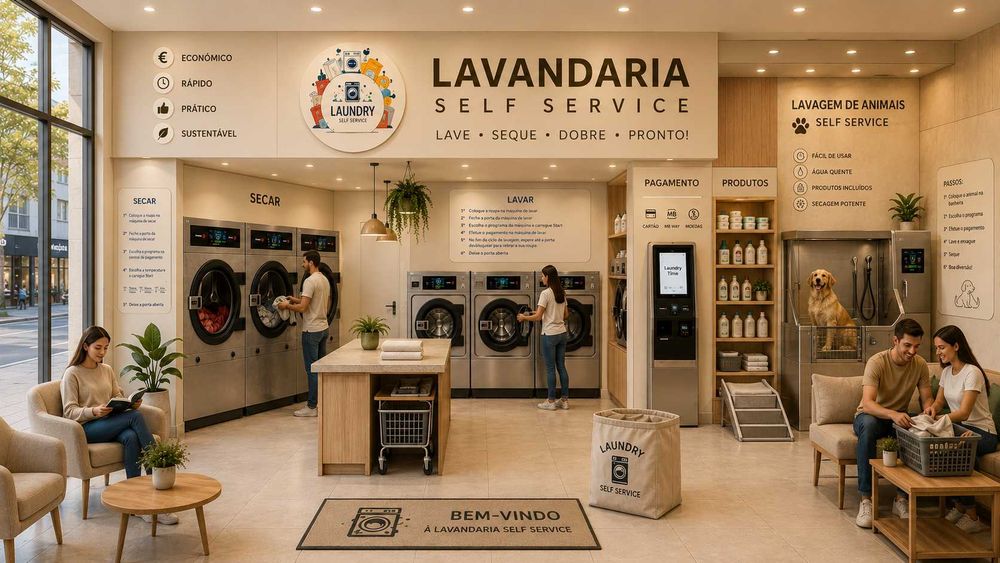 Como ter uma lavandaria Self-Service em 30 dias e com desconto especiais