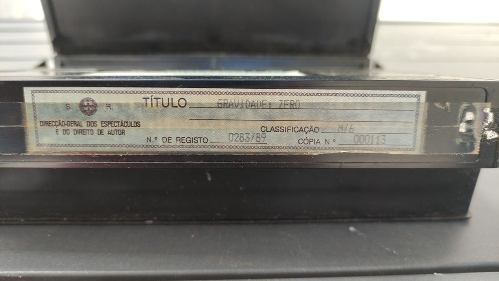 Filme VHS "Gravidade: Zero"