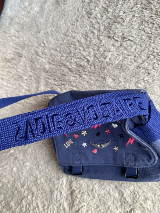 Mala bolsa de ganga Zadig e Voltaire bordada love yourself