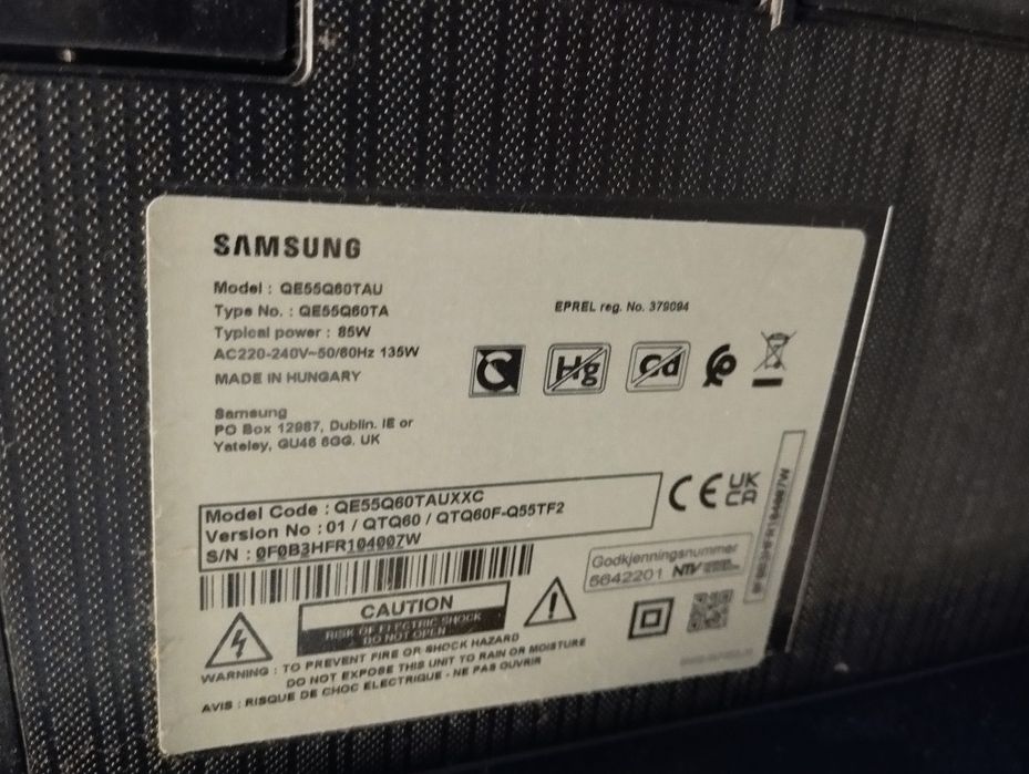 TV Led Samsung 55' para peças