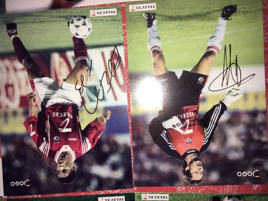 Cartazes de jogadores e respetiva equipe 97/98