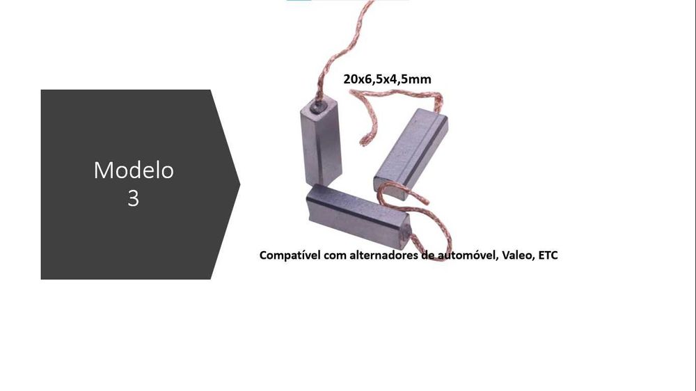 Escovas de Carbono para substituição em máquinas elétricas
