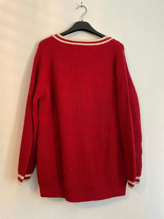 Casaco de malha vermelho