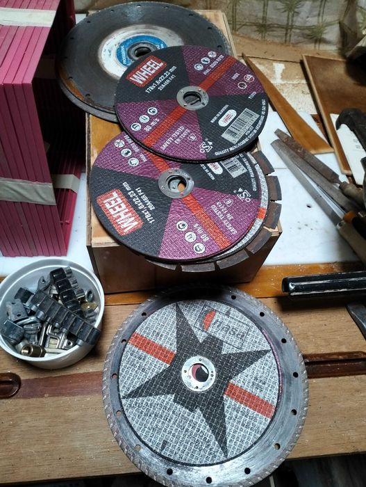 Discos de corte para maquinas de corte, rebarbadoras novos