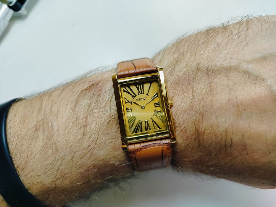 3 x zegarek Seiko Tank Quartz
