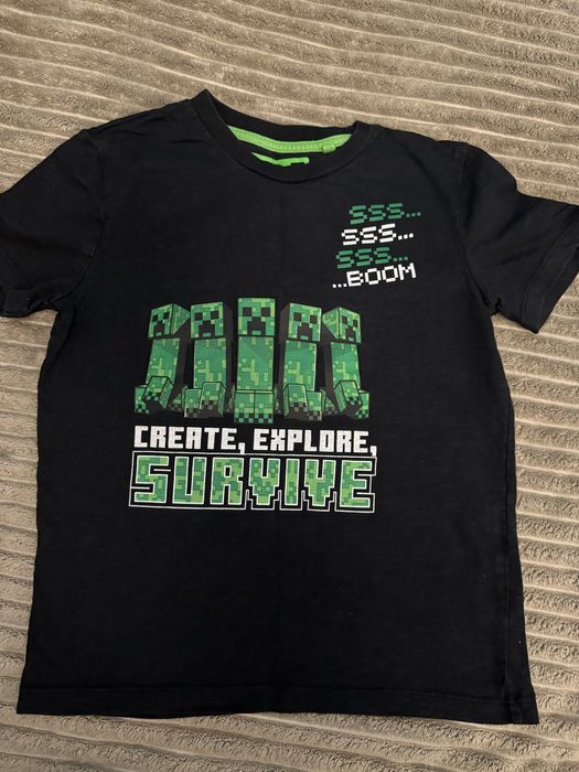 Футболка minecraft  122-128см