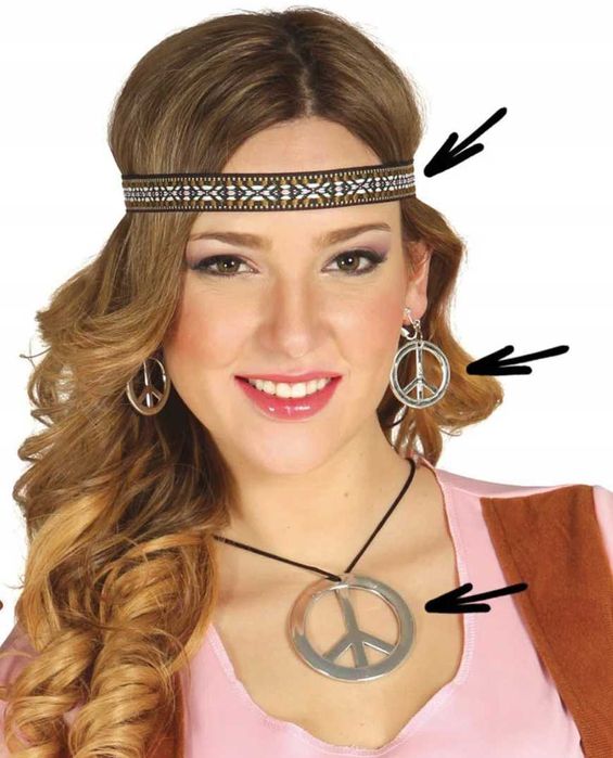 Strój, kostium HIPISKA, karnawał