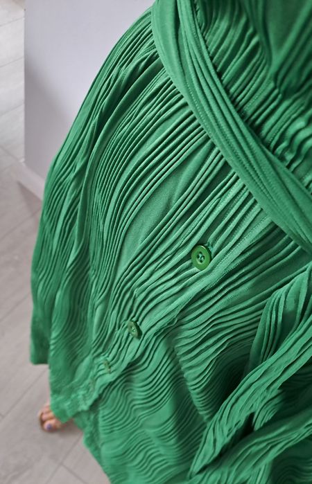 Sukienka koszulowa plisowana midi Do pracy na co dzień 38