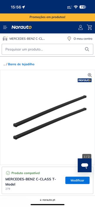 Barras de tejadilho Thule / Norauto