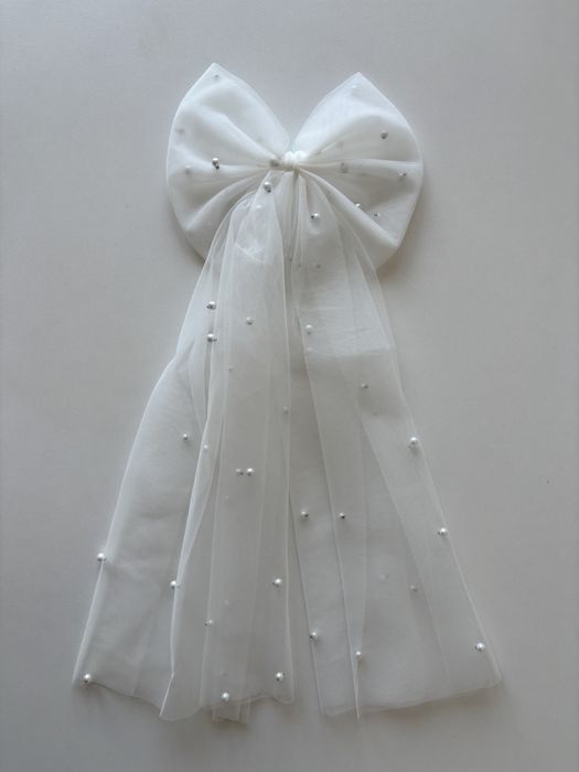 Welon kokardka z perełkami