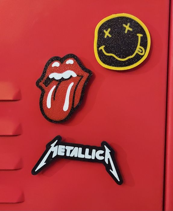 Ímans Metallica Nirvana e outros