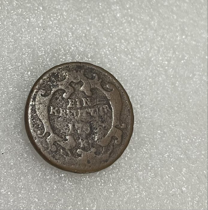 Австрійські монети 1 крейцер,1762р. Franz Joseph I, 2 шт