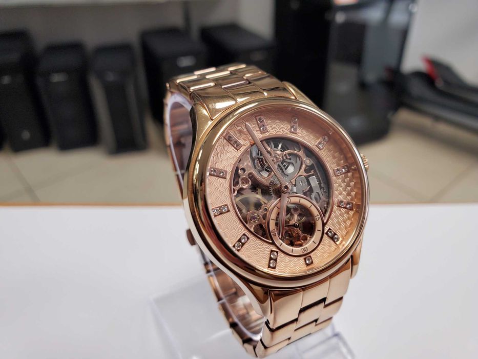 Damski złocony zegarek automatyczny FOSSIL MODERN SOPHISTICATE BQ3649