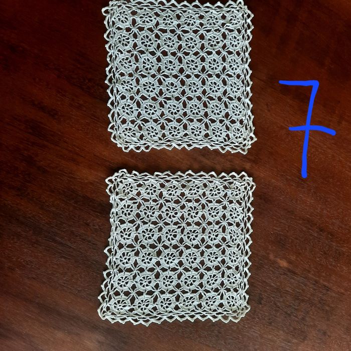Rendas de crochet antigas diversas