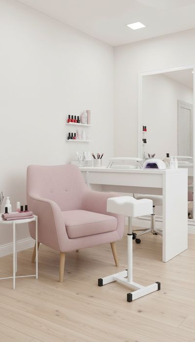 Podnóżek Do Pedicure Regulowany Biały