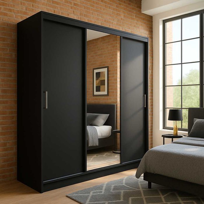 Szafa przesuwna BLAK 180 *NOWOŚĆ*