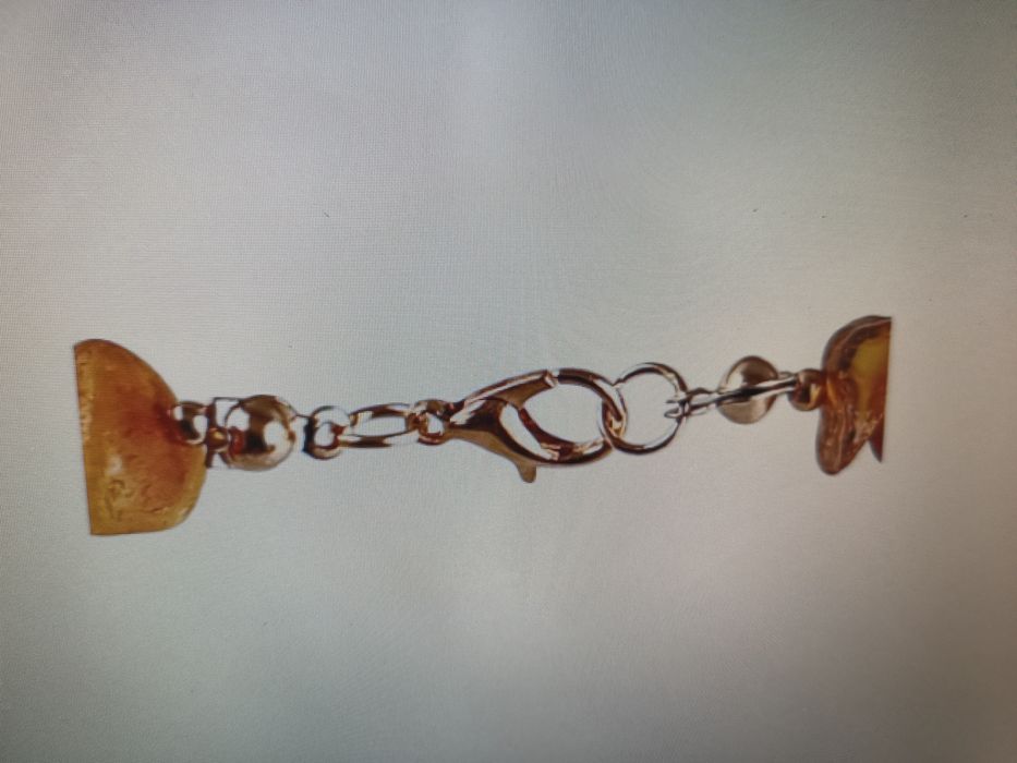 Naszyjnik z surowego Bursztynu z certyfikatem ręcznie wykonany