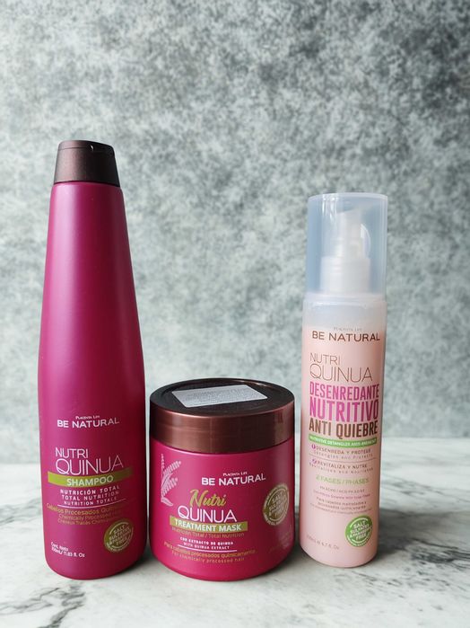 PLACENTA LIFE Zestaw do włosów Szampon + Maska + Odżywka NUTRI QUINUA