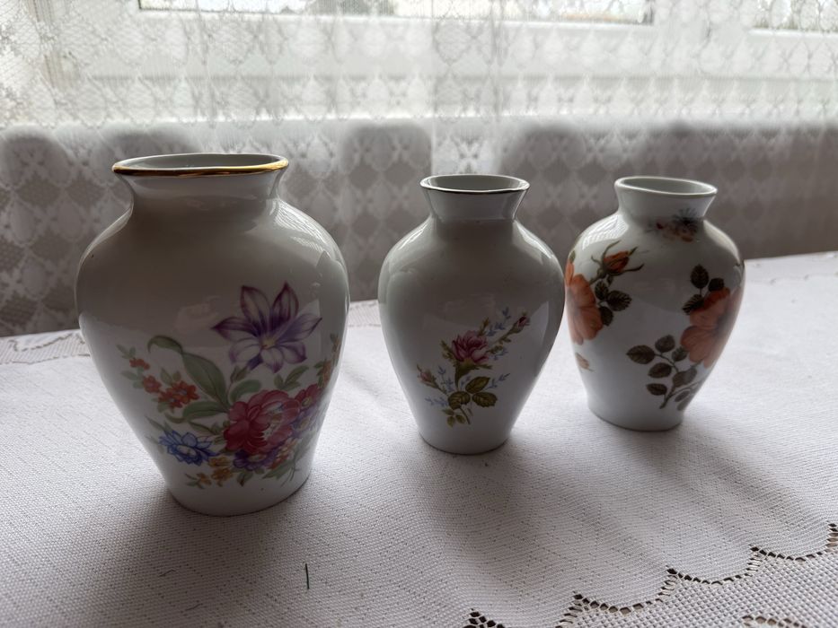 Wazony 5szt. porcelana Chodzież PRL