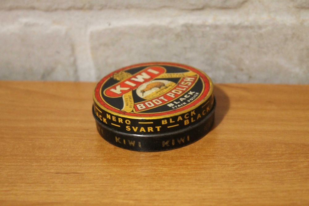 przedwojenna puszka KIWI pasta do obuwia do butów