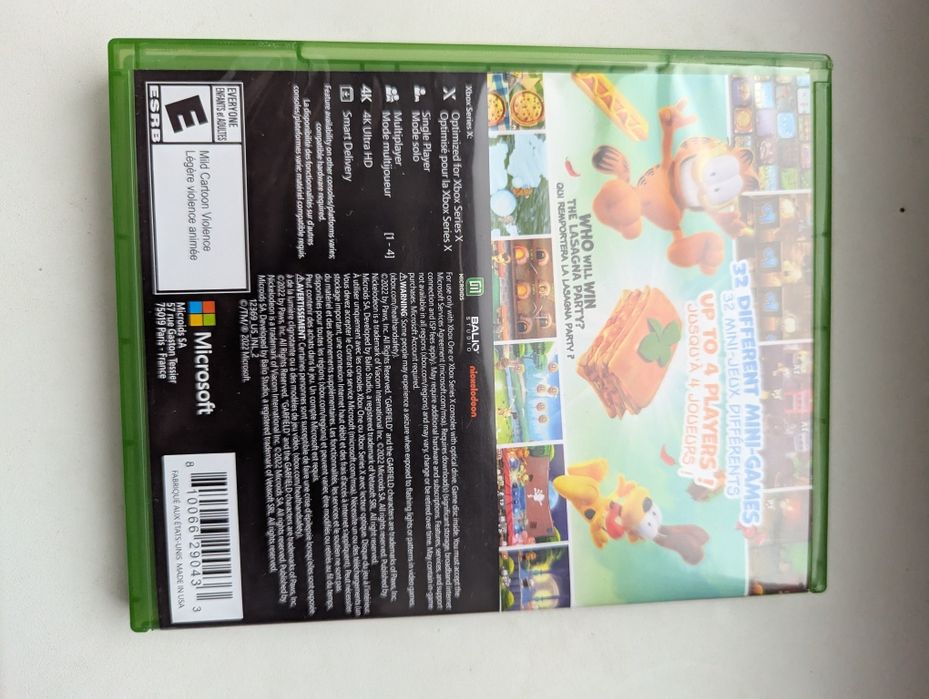 Garfield Lasagna Party ігри игры диски на Xbox one series x s