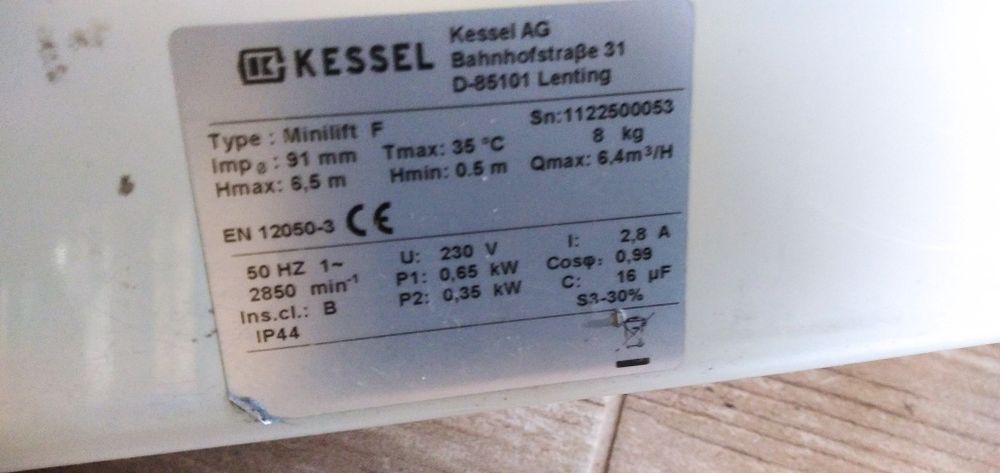 Pomporozdrabnoacz Minilift F Kessel