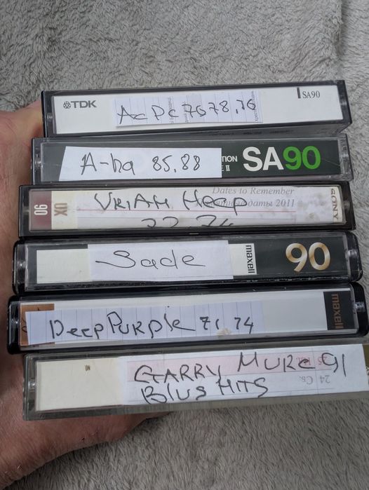 Maxell Tdk  Sony хромові аудіокасети, записані з вініла мною. Лот.