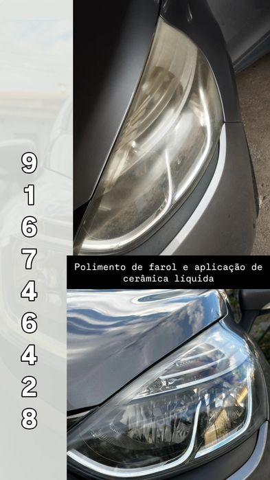 Polimento de faróis/opticas
