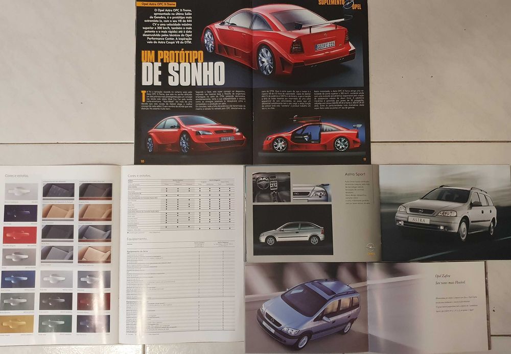 Catálogos OPEL - Speedster Omega Vectra Astra Corsa Zafira Frontera