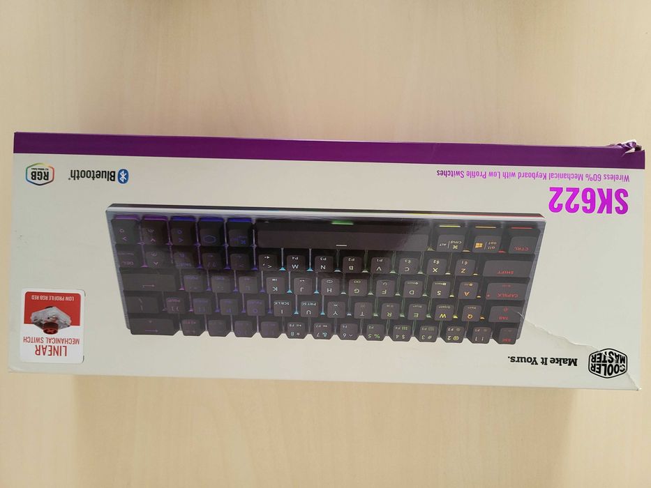 Klawiatura Cooler Master SK-622 Cherry MX Red LP Czarny