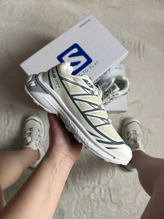 Жіночі Кросівки Salomon XT-6 S-LAB Soft Ground Beige White Gray
